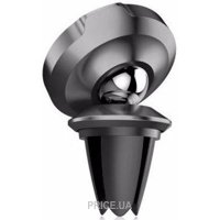 Baseus Small Ears Leather Magnetic Bracket Black (SUER-E01) Автотримачі для смартфонів і планшетів Baseus Small Ears Leather Magnetic Bracket Black (SUER-E01)