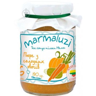 Marmaluzi Пюре из сладких овощей 190 г