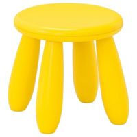 Фото Табурет дитячий ІКЕА МАММУТ жовтий 203.823.24 IKEA