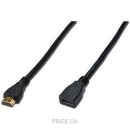 Кабель, адаптер DVI, HDMI, VGA DIGITUS AK-330201-050-S