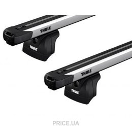Thule Багажник на интегрированные рейлинги Slidebar для Lincoln MKC (mkI) 2014