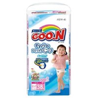 Goo.N Подгузники-трусики для девочек XL 12-20 кг (38 шт.)