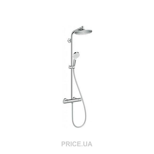 Душевая стойка Hansgrohe Crometta S 240 1jet Showerpipe 27267000 купить двухвальный смеситель