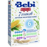 Bebi Premium Каша молочная 7 злаков, 200 г