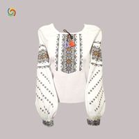 Фото Рубашка Украинская вышиванка 18455 цвет белый разм
